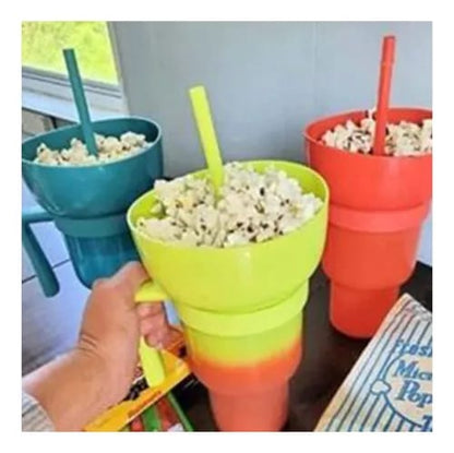 VASO 2 EN 2 PARA BEBIDAS Y SNACK